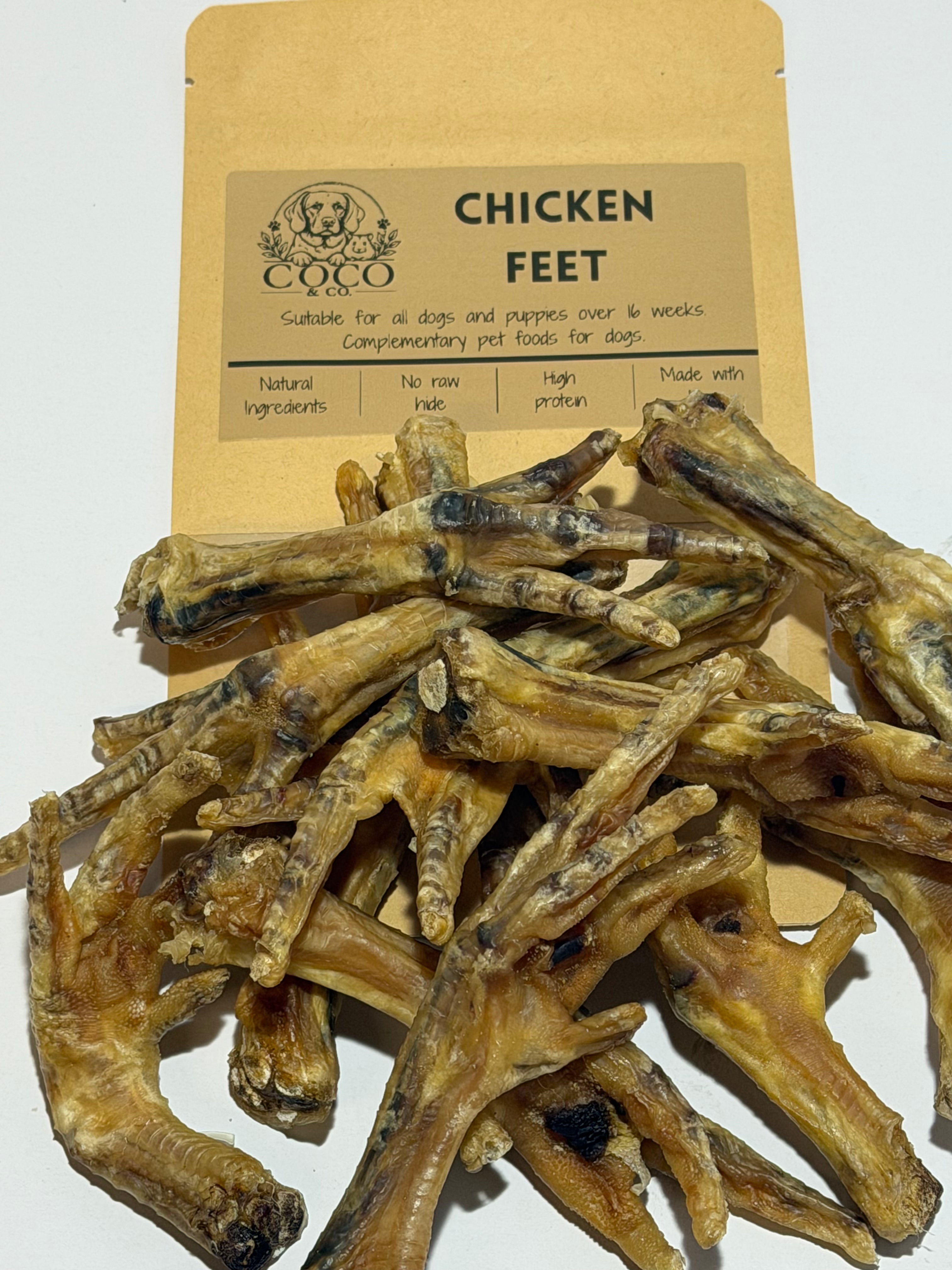Coco's Pantry Chicken Feet natural dog treats