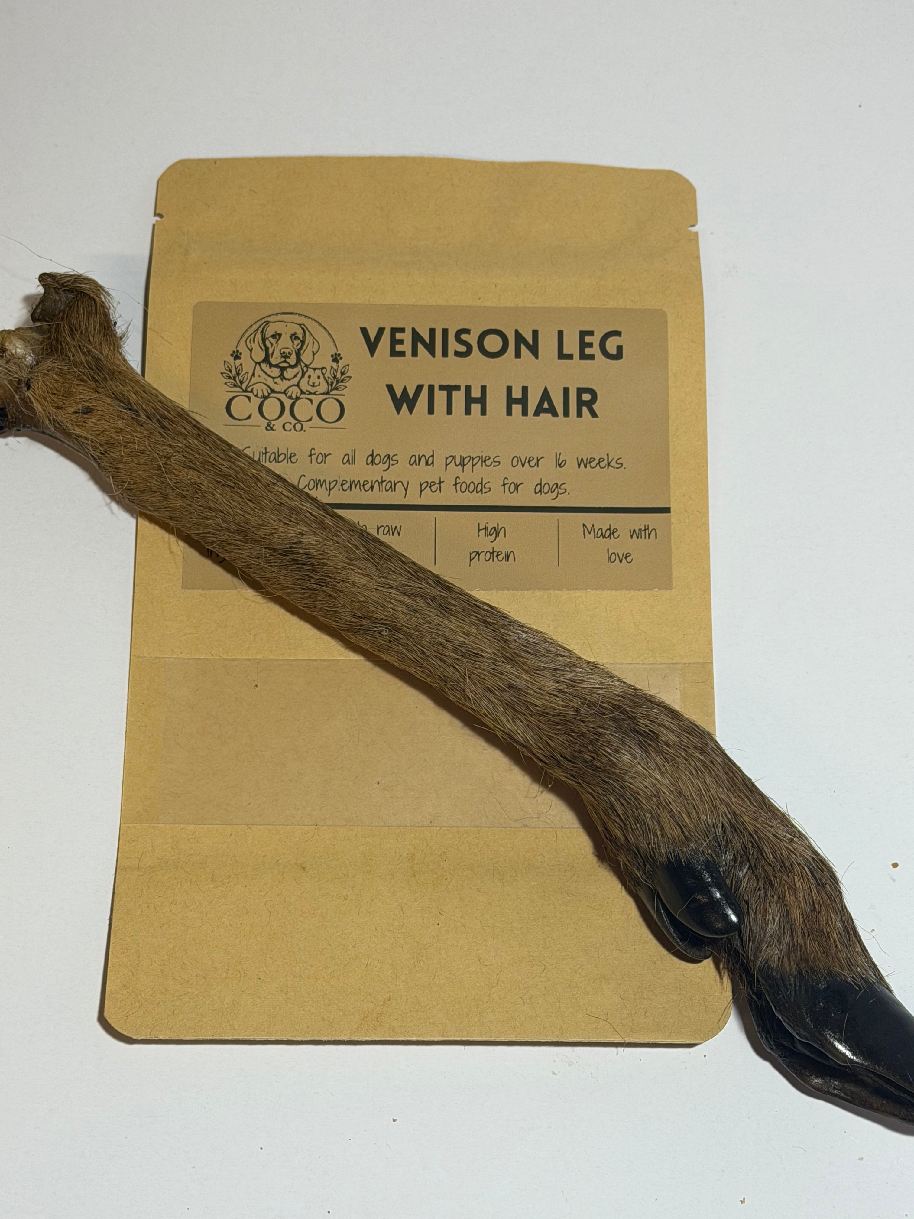 Coco's Pantry Venison Leg natural dog treat
