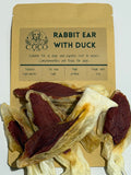 Coco's Pantry Rabbit Ear with Duck natural dog chew