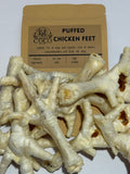 Coco's Pantry Puffed Chicken Feet natural dog treats