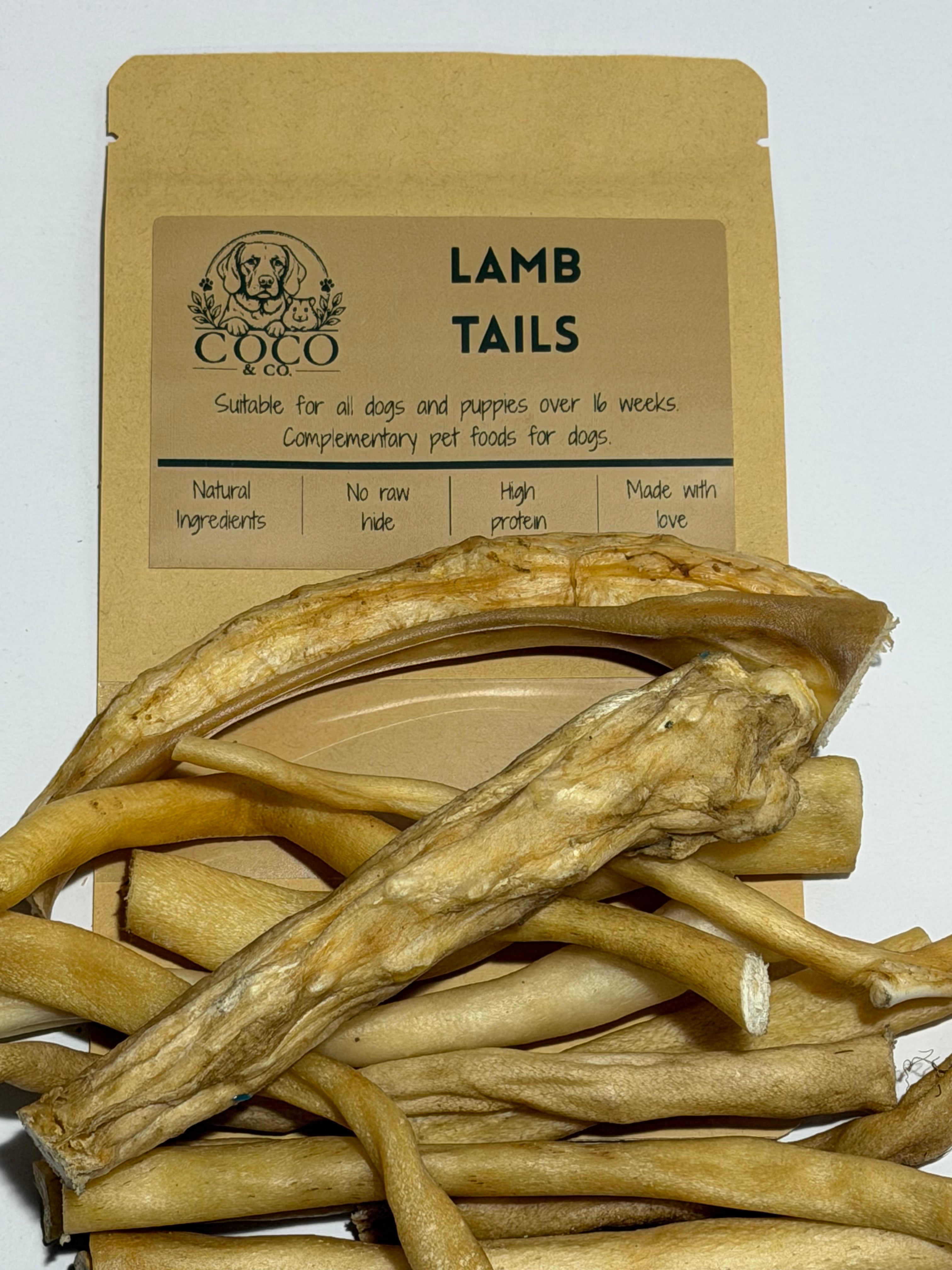 Coco's Pantry Lamb Tails natural dog treats