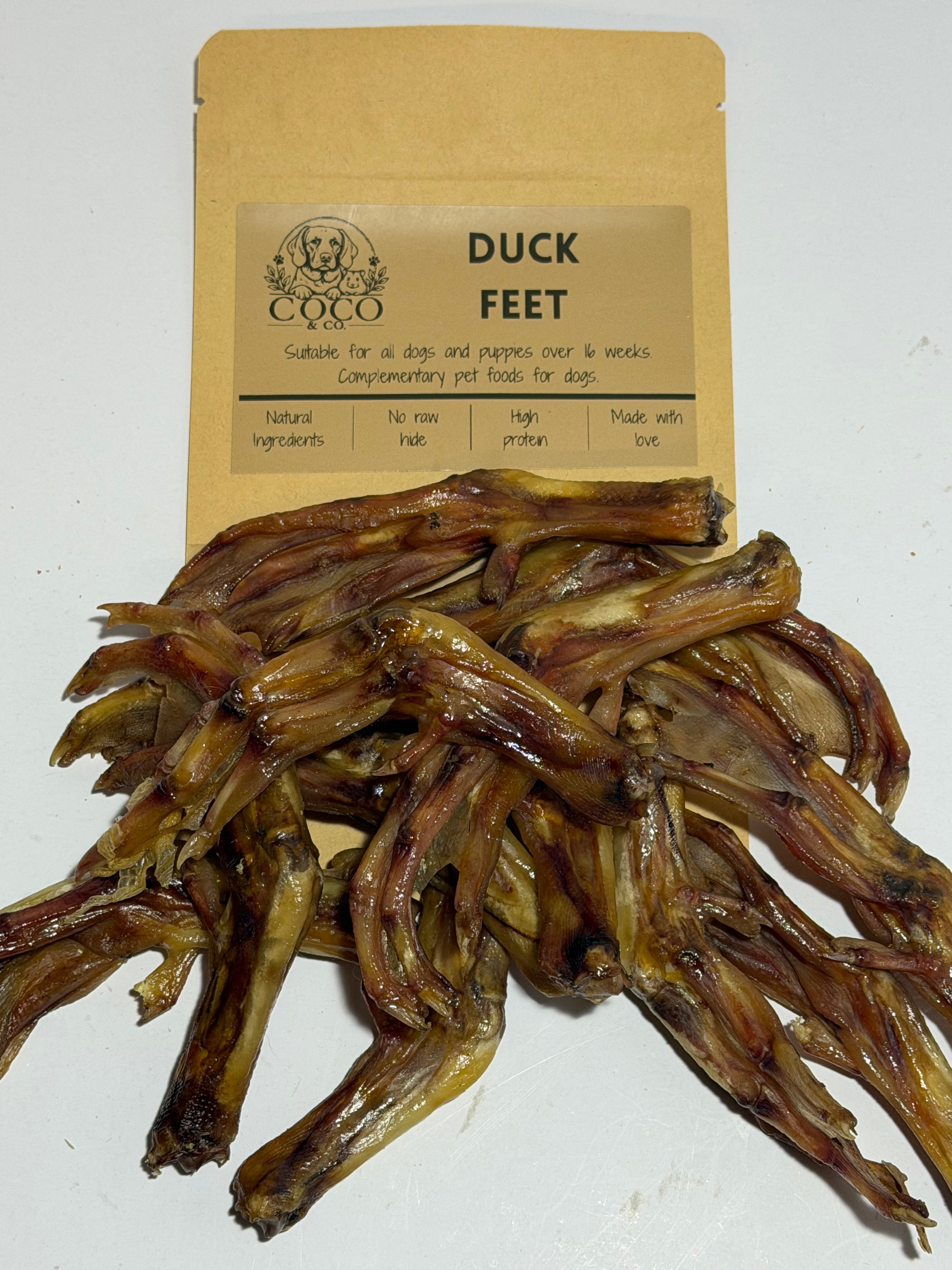 Coco's Pantry Duck Feet natural dog treats