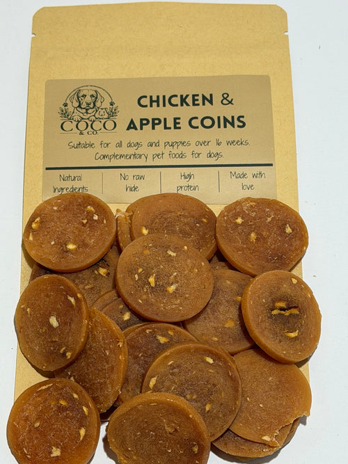 Coco & Co. Chicken & Apple Coins dog treats