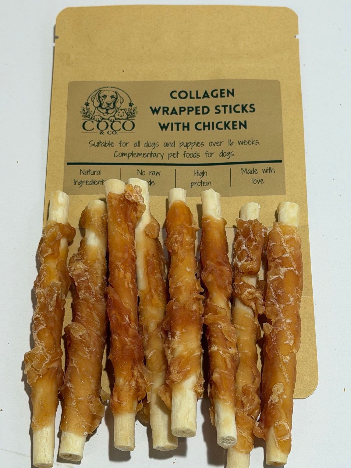 Coco's Pantry Collagen Wrapped Sticks with Chicken