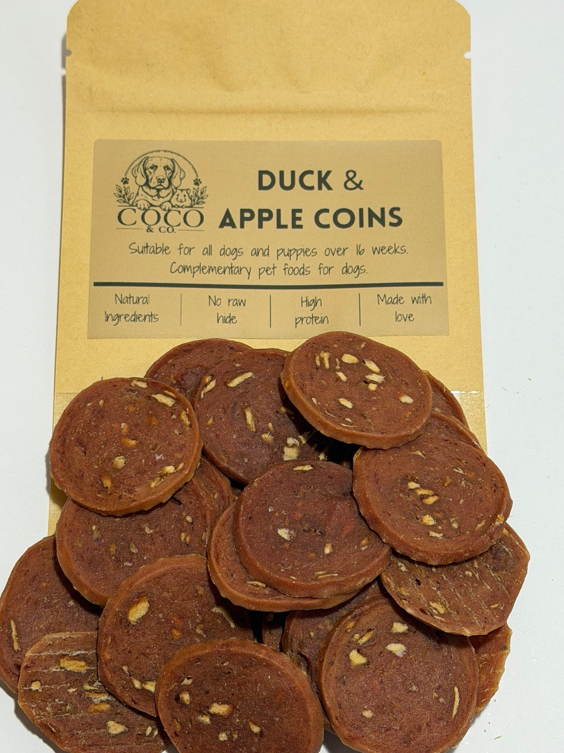 Coco & Co. Duck & Apple Coins dog treats