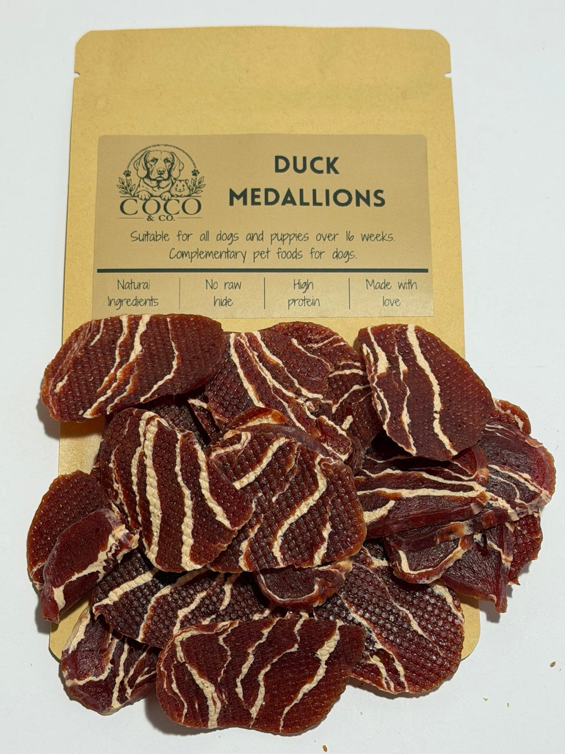 Coco & Co. Duck Medallions dog treats