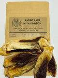 Coco & Co. Rabbit Ears with Venison dog treats