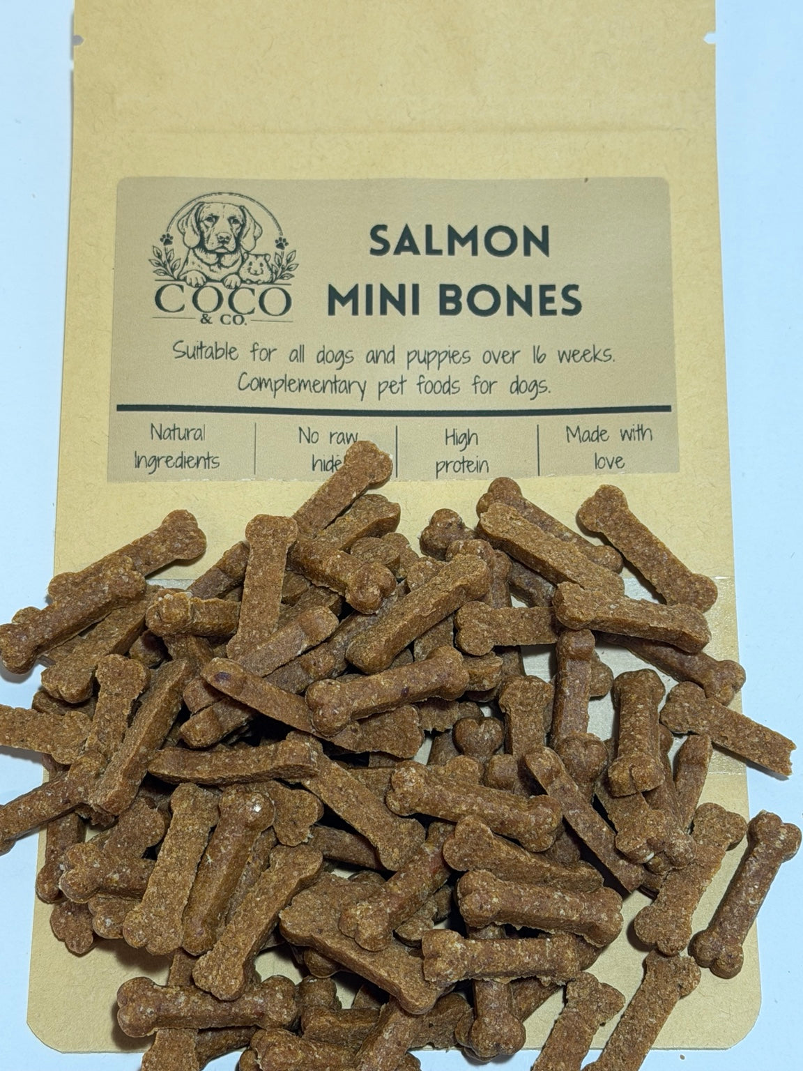 Coco & Co. Salmon Mini Bones dog treats