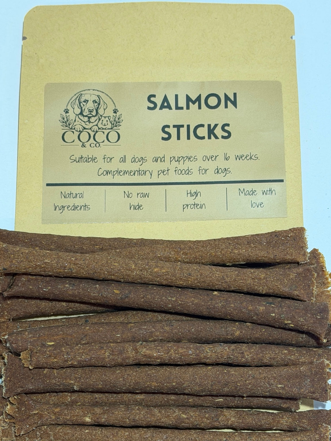 Coco & Co. Salmon Sticks dog treats