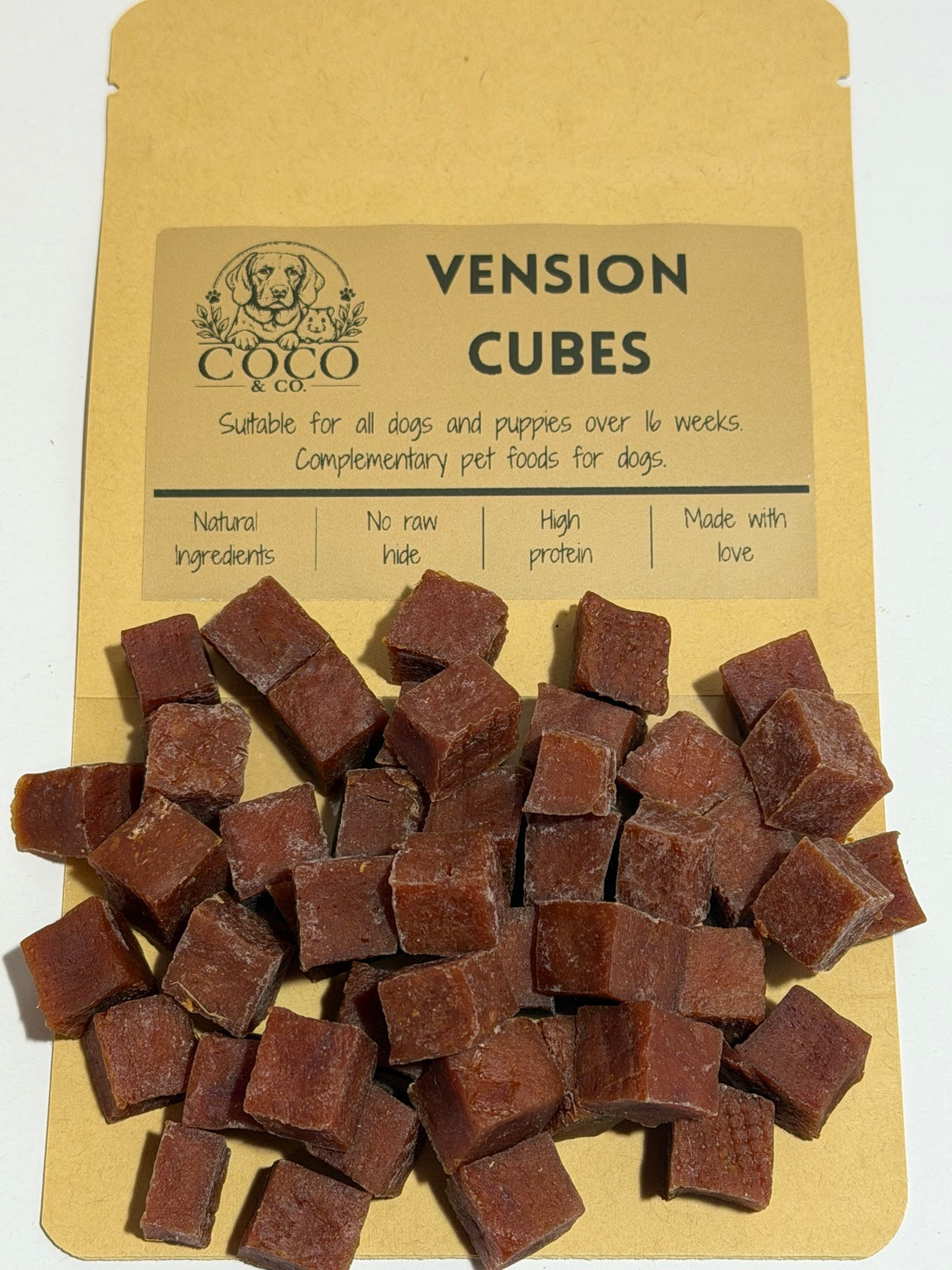 Coco & Co. Venison Cubes dog treats