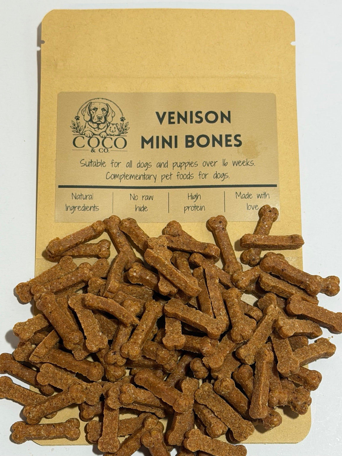 Coco & Co. Venison Mini Bones dog treats